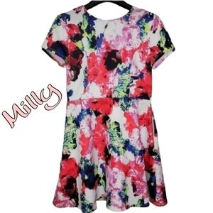 MILLY Scuba A Line Summer Floral Dress